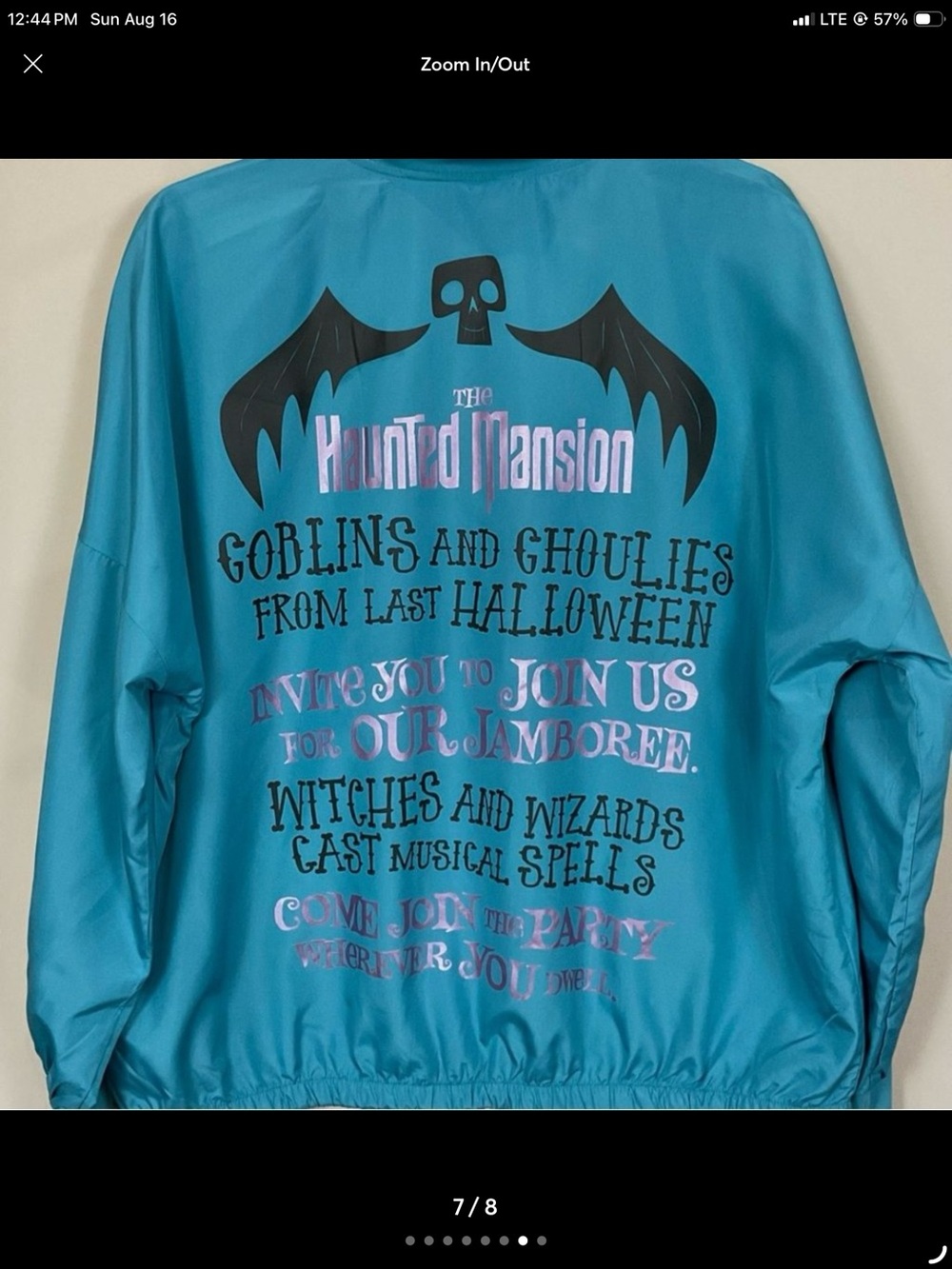 Disney parks haunted mansion windbreaker jacket - Picture 3 of 6